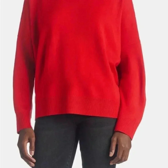 French Connection Baby-soft Long sleeve high neck Large red sweater - Picture 2 of 5